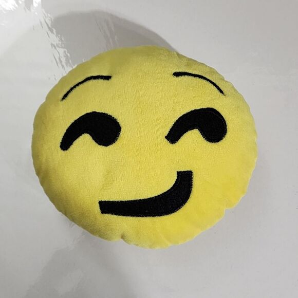 Kids / Adult Yellow Face Emoji Plush NEW FREE with $30 Bundle Purchase - Picture 1 of 6